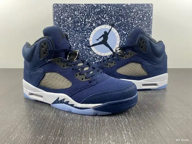 1st Kicks Shoes Jordan FD6812-400 Georgetown Air 5 0503